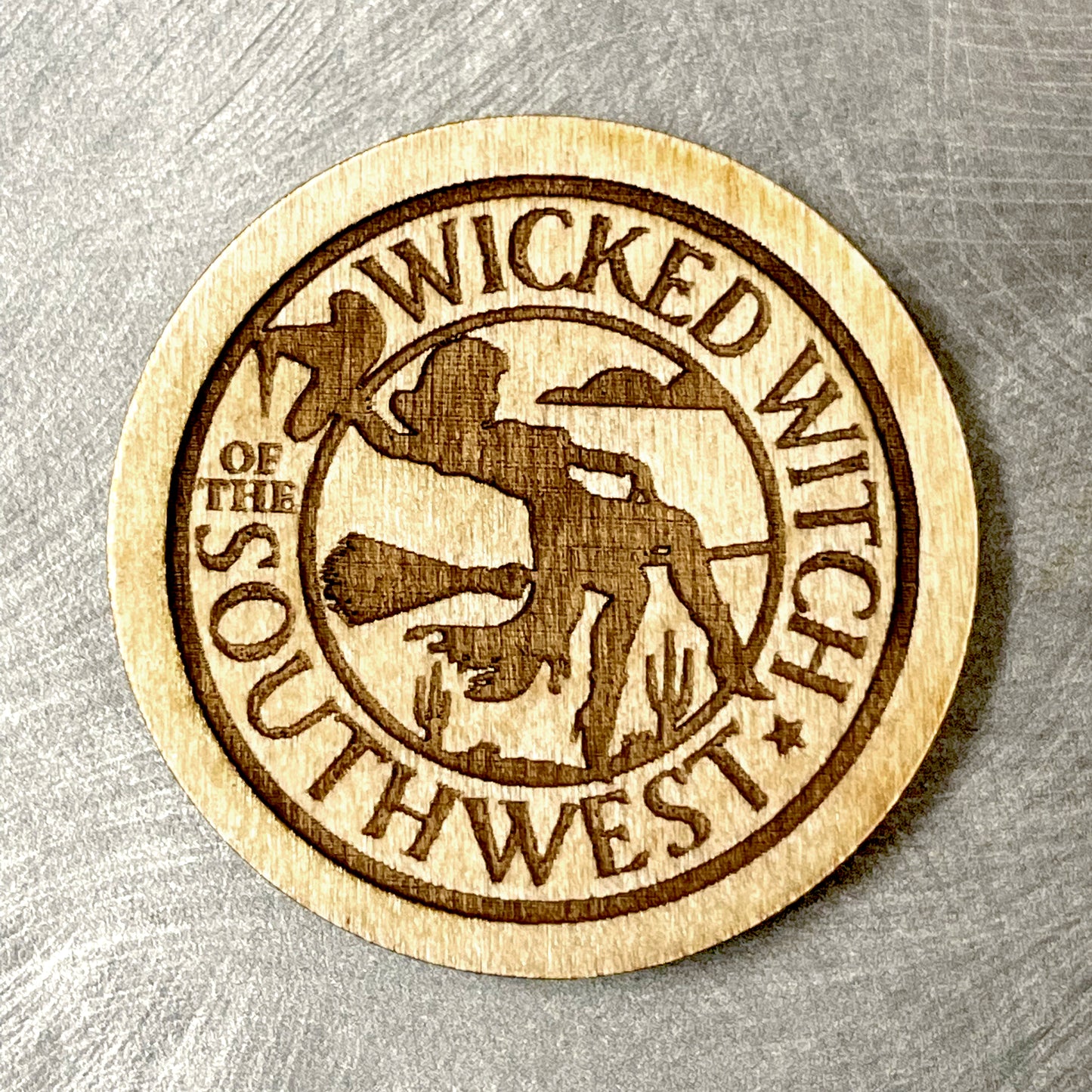 Laser-Cut Wood Magnets