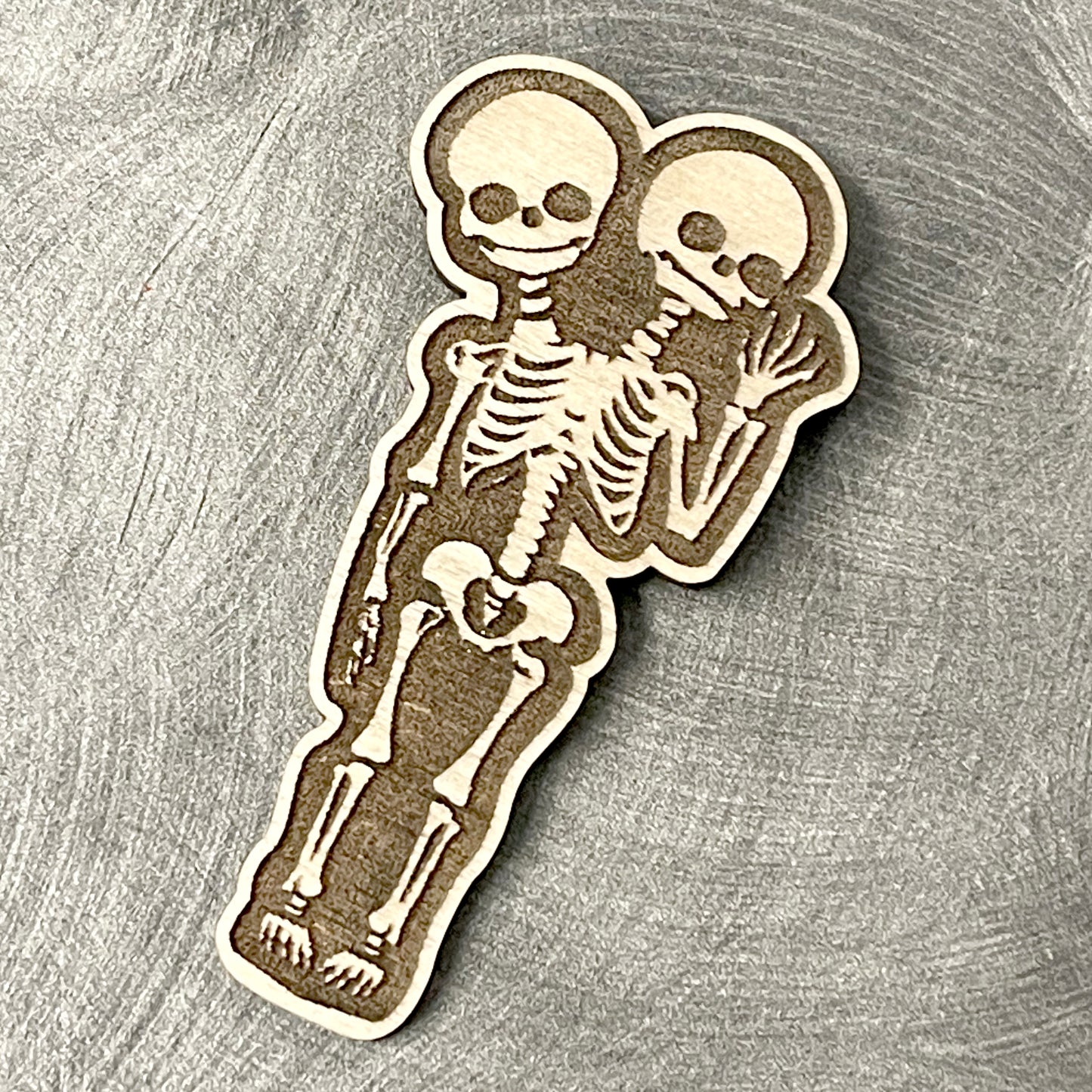 Laser-Cut Wood Magnets