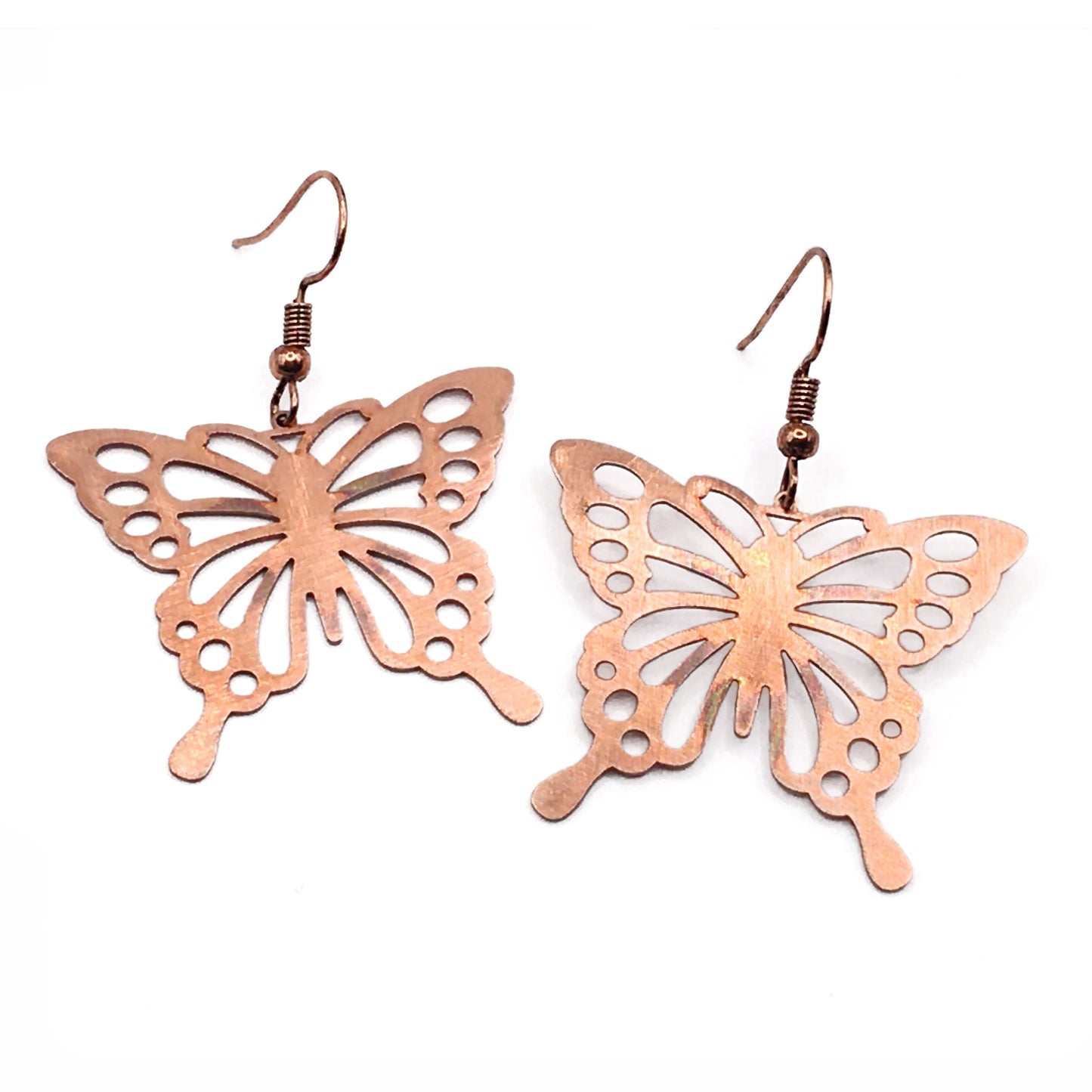 Copper Laser-Cut Earrings