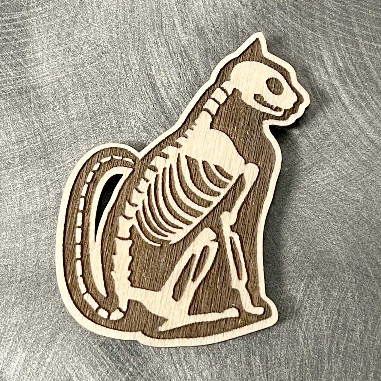 Laser-Cut Wood Magnets