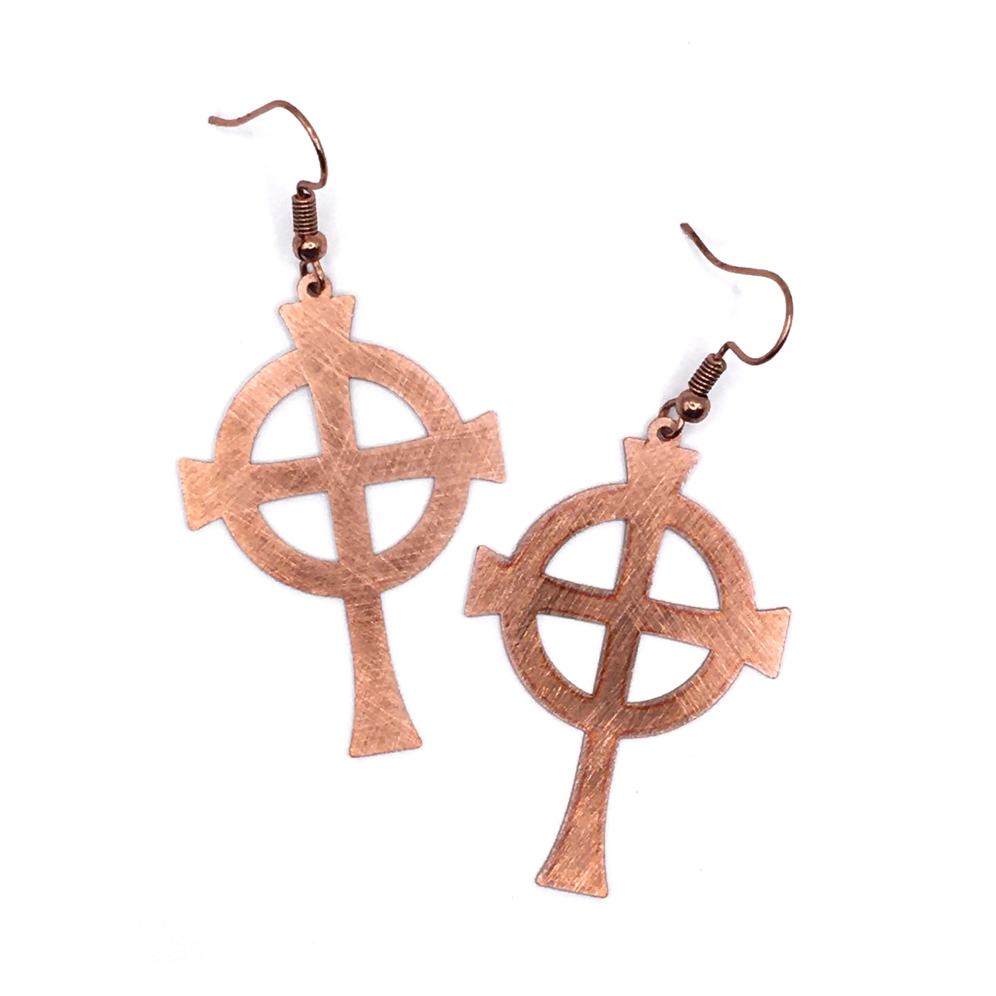 Copper Laser-Cut Earrings