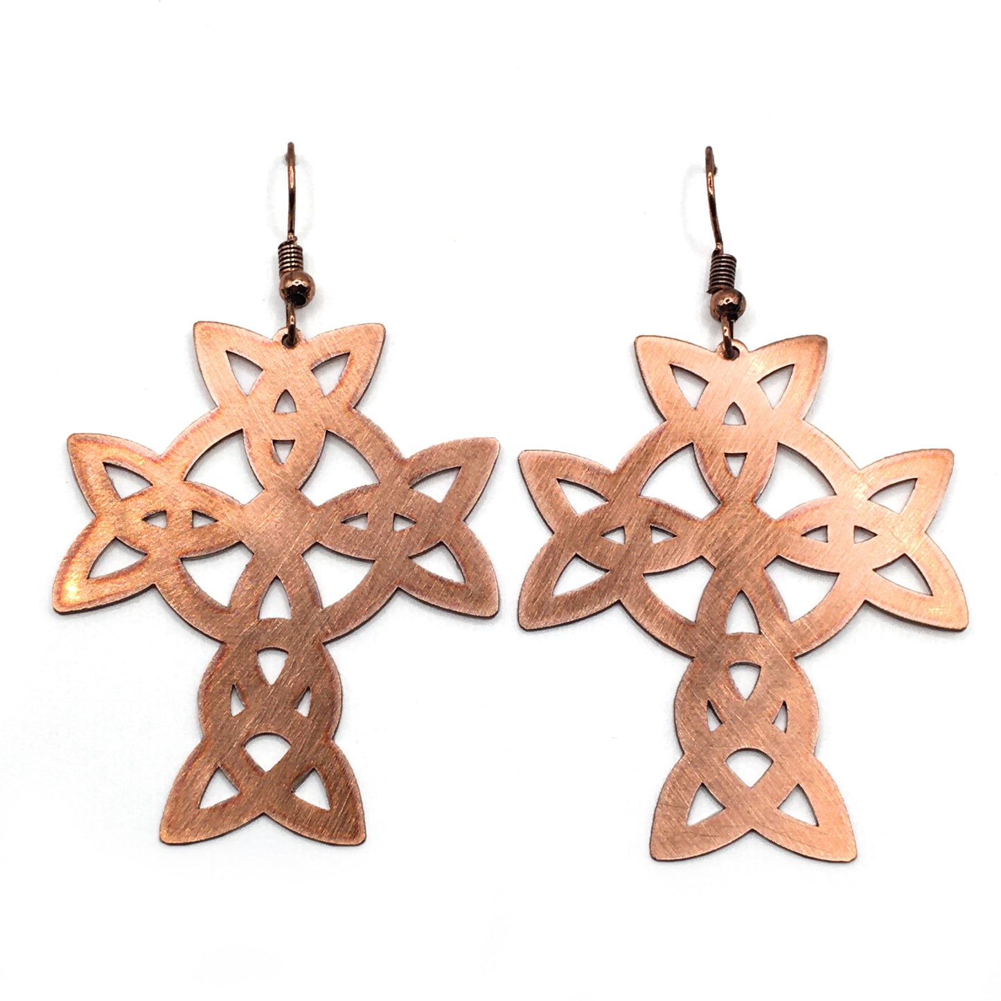 Copper Laser-Cut Earrings